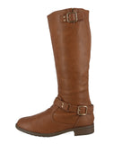 WOMAN'S SHOES TAN PU BOOTS JUSTINA-53