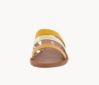 WOMAN'S SHOES YELLOW PU SANDALS KACY-10