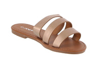 WOMAN'S SHOES ROSE GOLD PU SANDALS KACY-11