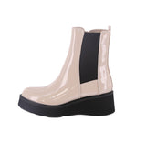 WOMAN'S SHOES IVORY PAT BOOTIES KANE-28