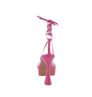 WOMAN'S SHOES FUCHSIA PU HEELS KANGA-90