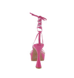 WOMAN'S SHOES FUCHSIA PU HEELS KANGA-90