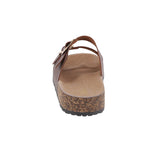 WOMAN'S SHOES DARK BROWN PU SANDALS KAREN