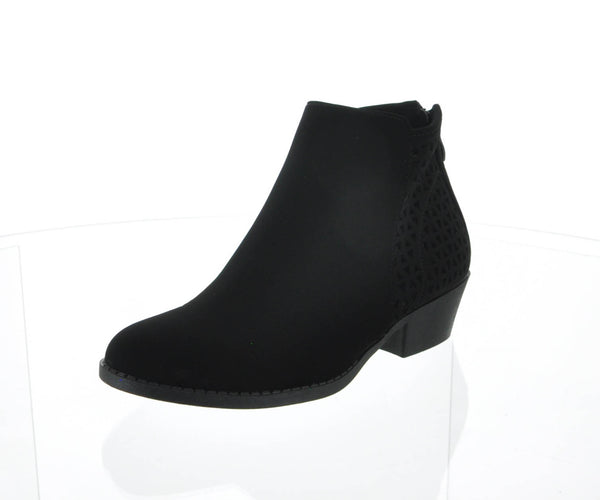 WOMAN'S SHOES BLACK SUEDE BOOTIES KARLI-3