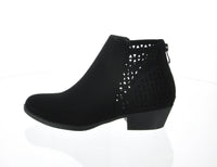 WOMAN'S SHOES BLACK SUEDE BOOTIES KARLI-3