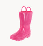 KID'S SHOES PINK PLASTIC RAINING BOOTS KAVA-1K