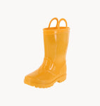 BABY'S SHOES YELLOW PLASTIC RAINING BOOTS KAVA-1A