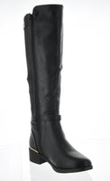 WOMAN'S SHOES BLACK PU BOOTS KENDALL-8