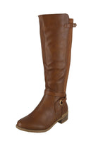 WOMAN'S SHOES TAN PU BOOTS KENDALL-8