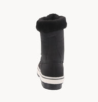 WOMAN'S SHOES BLACK NUB/FLUFF BOOTIES KIMORA-1