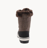 WOMAN'S SHOES MOCHA NUB/FLUFF BOOTIES KIMORA-1