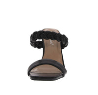 WOMAN'S SHOES BLACK PU HEELS KINA