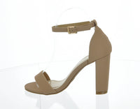 WOMAN'S SHOES TAN SUEDE HEELS KONNER-1