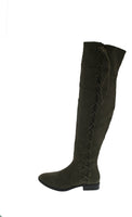 WOMAN'S SHOES OLIVE SUEDE BOOTS KRYSTEN-10