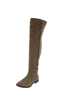 WOMAN'S SHOES TAUPE SUEDE BOOTS KRYSTEN-10