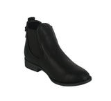 WOMAN'S SHOES BLACK PU BOOTIES LA-6