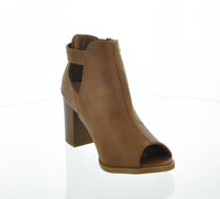 WOMAN'S SHOES TAN PU BOOTIES LEMIE-33