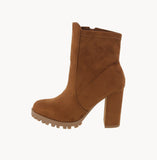 WOMAN'S BOOTS TAN SUEDE LESLIE-2