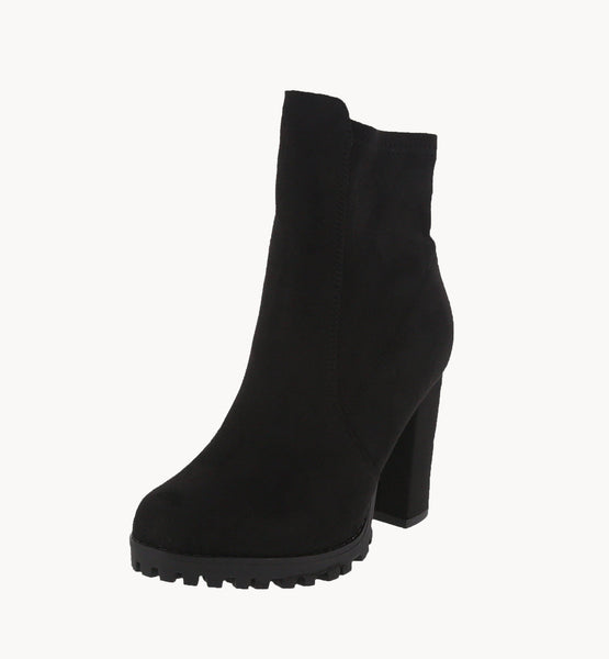 WOMAN'S BOOTS BLACK SUEDE LESLIE-2