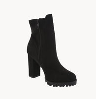 WOMAN'S BOOTS BLACK SUEDE LESLIE-2