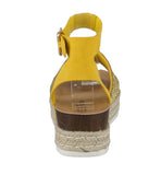 WOMAN'S SHOES MUSTARD/GLITTER NUB WEDGE SANDAL LIBERTY-21