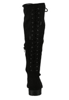 WOMAN'S SHOES BLACK SUEDE BOOTS LIQUID-S