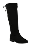 WOMAN'S SHOES BLACK SUEDE BOOTS LIQUID-S