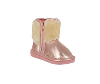 BABY'S SHOES PINK GLITTER BOOTS LISA-11F