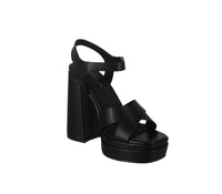 WOMAN'S SHOES BLACK SATIN HEELS LOLLIE-64