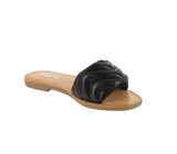 WOMAN'S SHOES BLACK PU SANDALS LOMITA