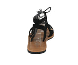 WOMAN'S SHOES BLACK SUEDE SANDALS LOQUAT-1