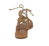 WOMAN'S SHOES TAN SUEDE SANDALS LOQUAT-1