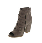 WOMAN'S BOOTIES TAUPE SUEDE PU LOST-49