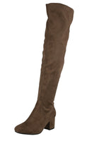 WOMAN'S SHOES TAUPE SUEDE BOOTS LUCY-22