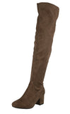 WOMAN'S SHOES TAUPE SUEDE BOOTS LUCY-22