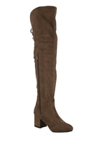 WOMAN'S SHOES TAUPE SUEDE BOOTS LUCY-22