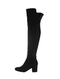 WOMAN'S SHOES BLACK SUEDE BOOTS LUCY-86