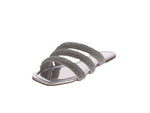 WOMAN'S SHOES SILVER METALLIC/GLITTER SANDALS MAGNI-1