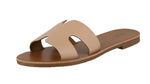 WOMAN'S SHOES NUDE PU LEATHER SANDALS MALIBU