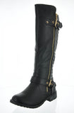 WOMAN'S SHOES BLACK PU BOOTS MANGO-21