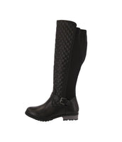 WOMAN'S SHOES BLACK PU BOOTS MANGO-35