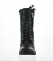 WOMAN'S SHOES BLACK PU BOOTS MANGO-61