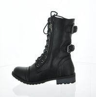 WOMAN'S SHOES BLACK PU BOOTS MANGO-61