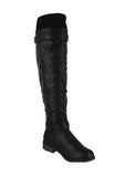 WOMAN'S SHOES BLACK PU BOOTS MANGO-L45