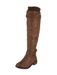 WOMAN'S SHOES TAN PU BOOTS MANGO-L45