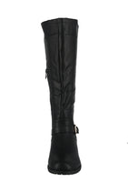 WOMAN'S SHOES BLACK PU BOOTS MANGO-L7