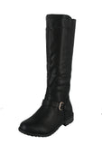 WOMAN'S SHOES BLACK PU BOOTS MANGO-L7