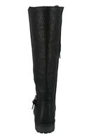 WOMAN'S SHOES BLACK PU BOOTS MANGO-L7