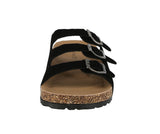 WOMAN'S SHOES BLACK SUEDE SANDALS MARS-8