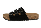 WOMAN'S SHOES BLACK SUEDE SANDALS MARS-8